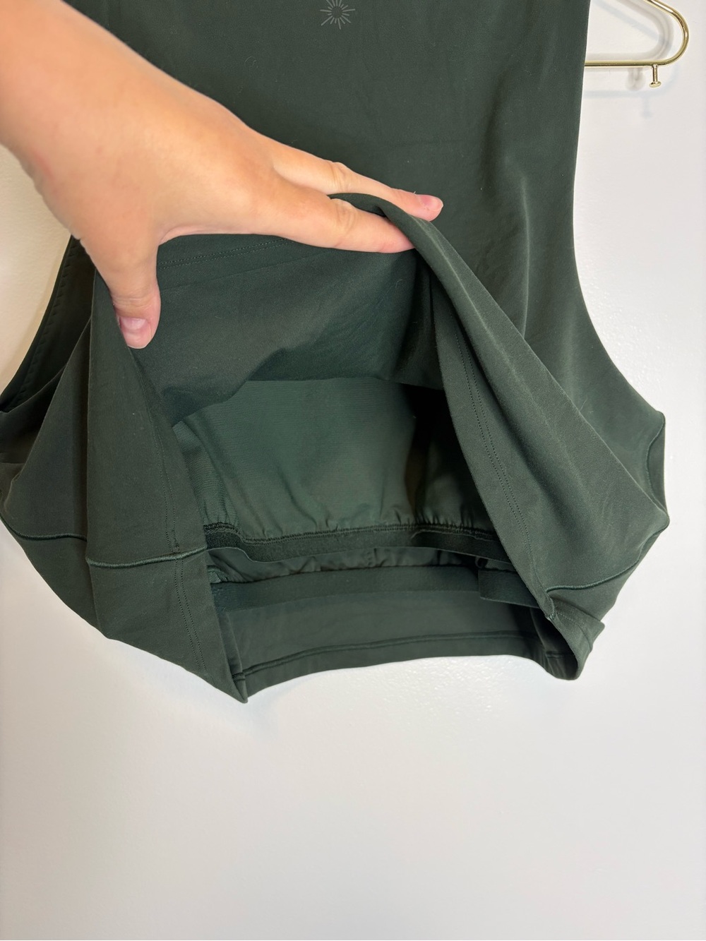OFFLINE By Aerie Real Me XTRA High Neck Longline Sports Bra Dark Green Size XXL - Picture 8 of 9